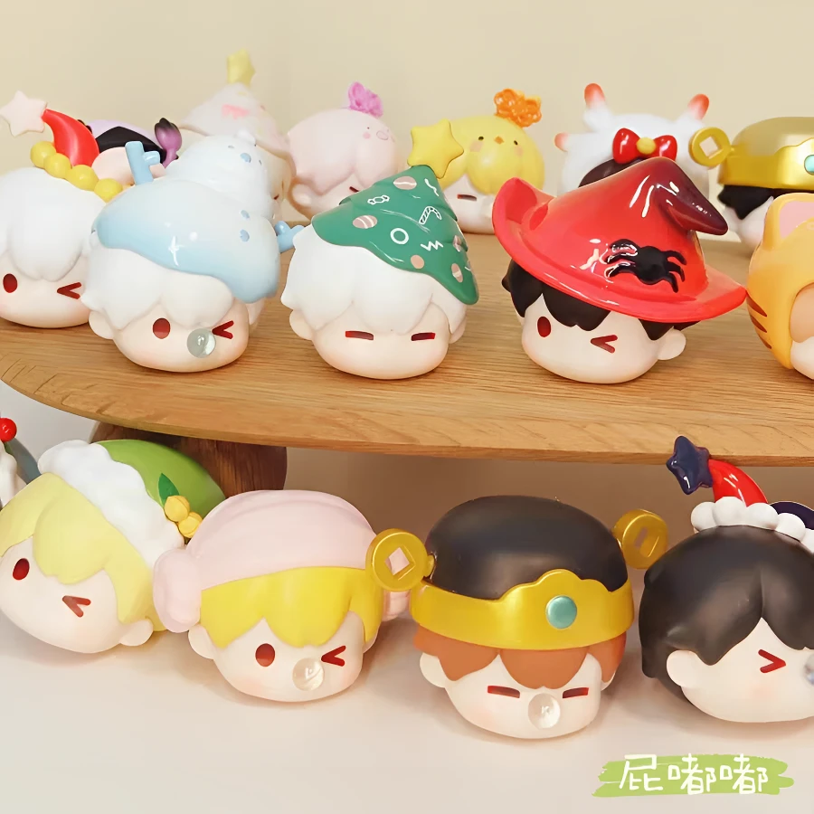 【拆盒】屁嘟嘟糖果头系列萌粒  正版盲盒潮玩手办公仔娃娃摆件礼物