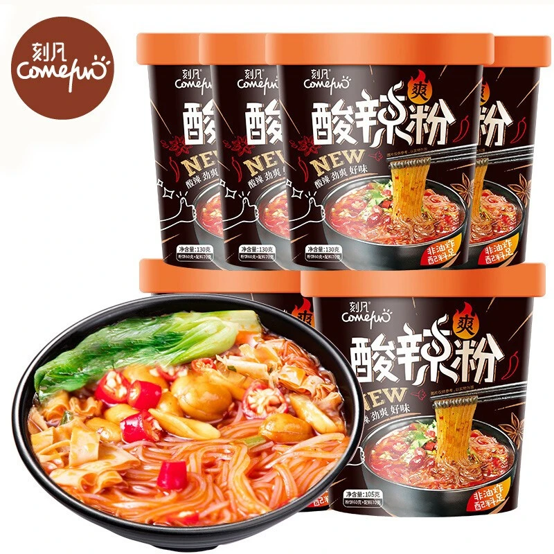 刻凡酸辣粉网红重庆风味105g*4桶