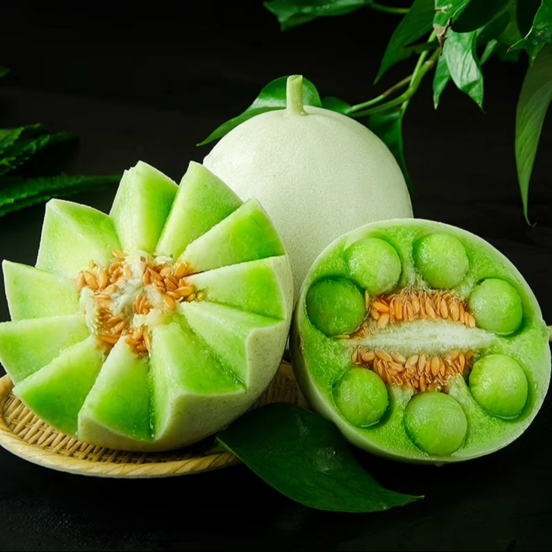 【送挖勺】山东头茬玉菇冰淇淋甜瓜  收到放置2-3天冷藏后口感更佳