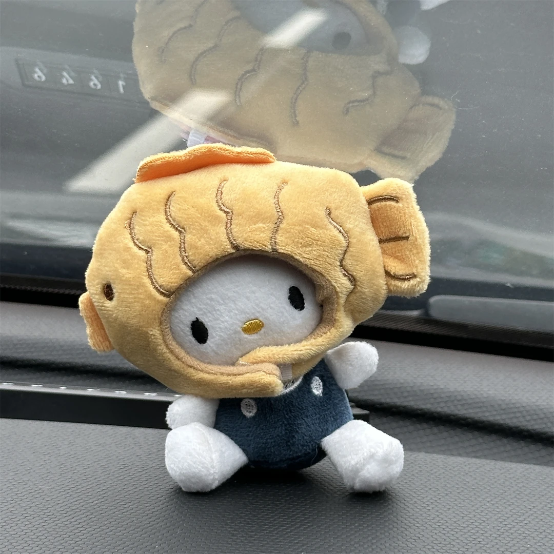 鲷鱼烧kt小猫包包挂件卡通可爱毛绒公仔玩偶书包挂饰钥匙扣礼物女