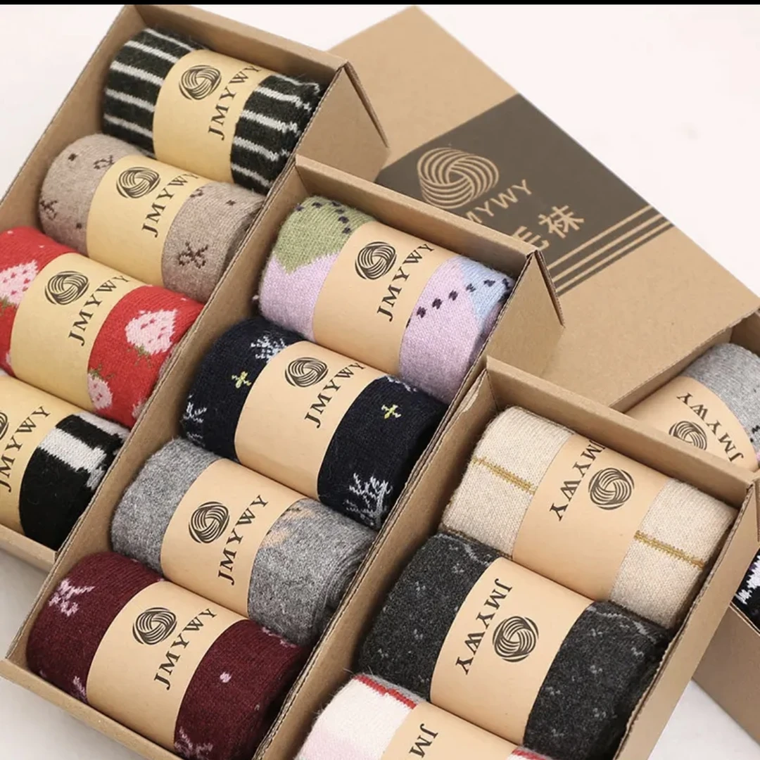 2022绵羊毛袜厚袜子男女秋冬加厚加绒冬天抗寒中筒袜礼盒装运动袜