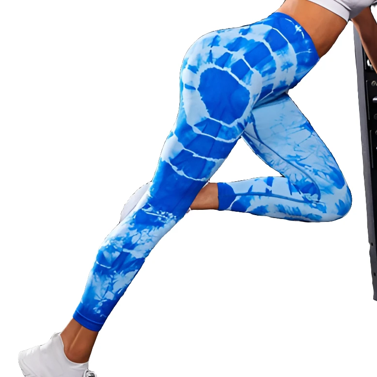 大码无缝针织蜜桃臀系列高腰防卷边九分裤KZ-915