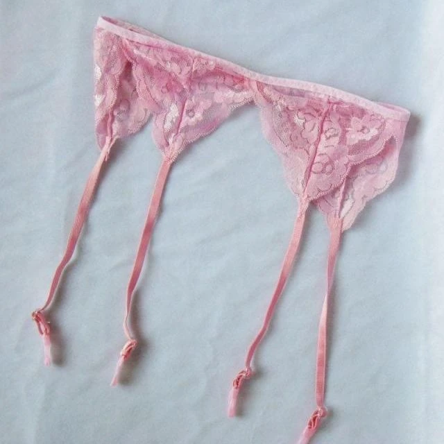 ［ 春宵一刻］睡衣女套装性感蕾丝花边多色吊袜带火辣诱惑系带可调