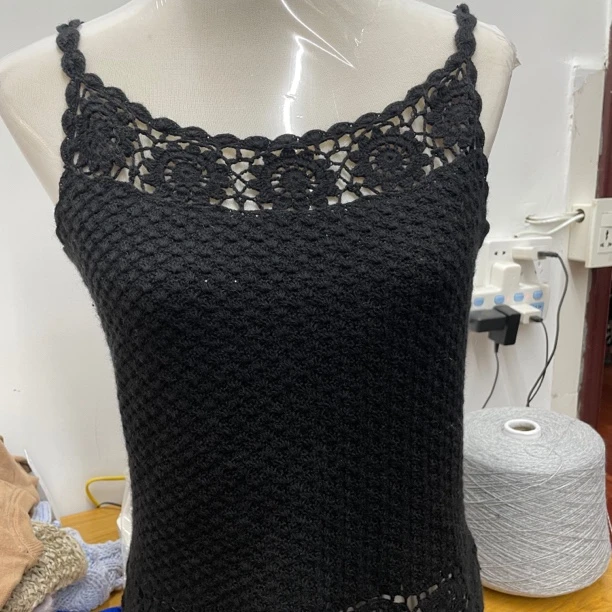 建美手工坊美背吊带 蚕丝羊绒线一两价（非成品）