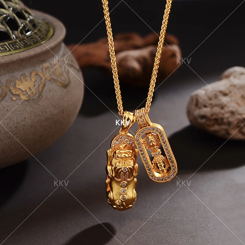 合金吊坠  【师师推荐】貔貅金刚杵项链-SS40232