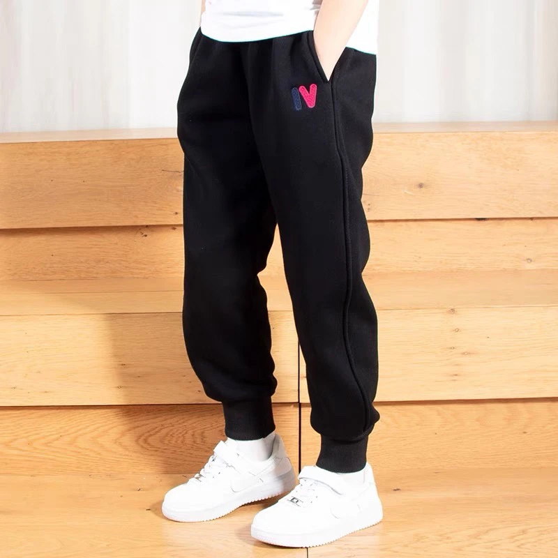 2023新品抽绳iv加厚一条过冬卫裤运动裤长裤儿童春秋女童洋气宽松