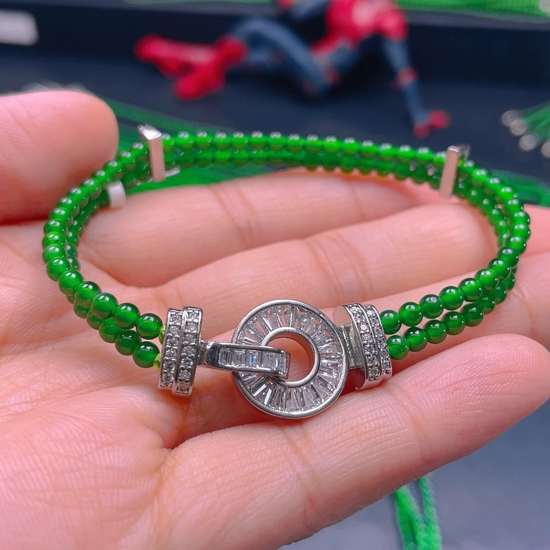 翡翠手绳未镶嵌，1