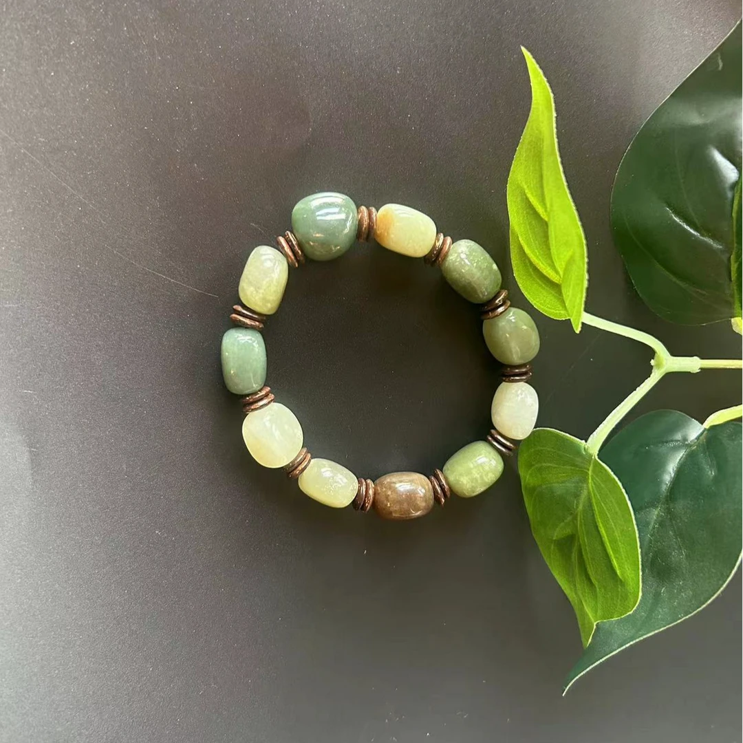 【玉合缘优选】天然原矿随形多宝和田玉手串男女款手串时尚 9020