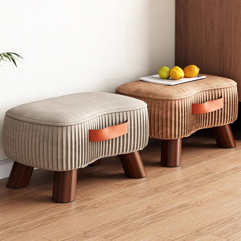 小凳子简约换鞋凳客厅沙发脚踏凳茶几小矮凳软包小椅子家用小板凳