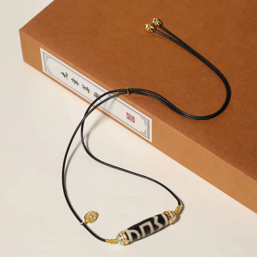 壹加火火|原创设计上肯牙黄息增怀银镶锁骨链多样性发其一