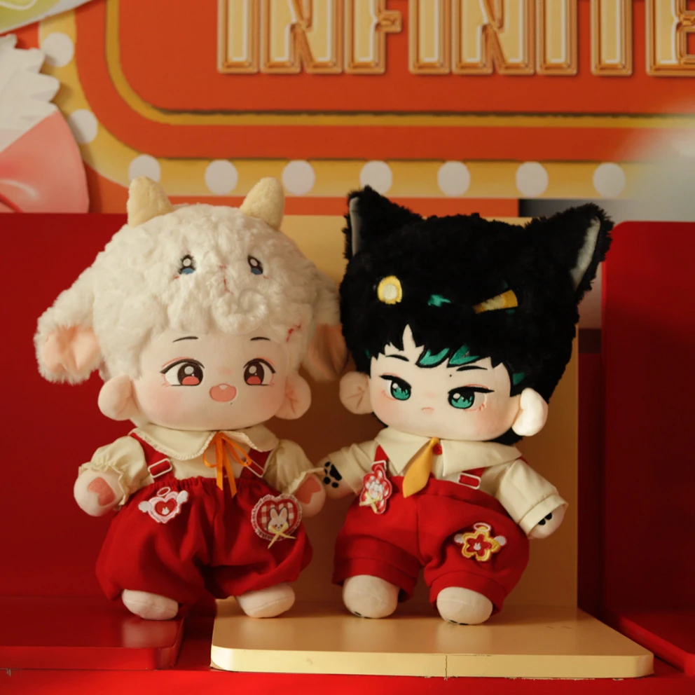 【现货余量】40cm站姿有骨咩小八豹小七棉花娃娃  不含衣服