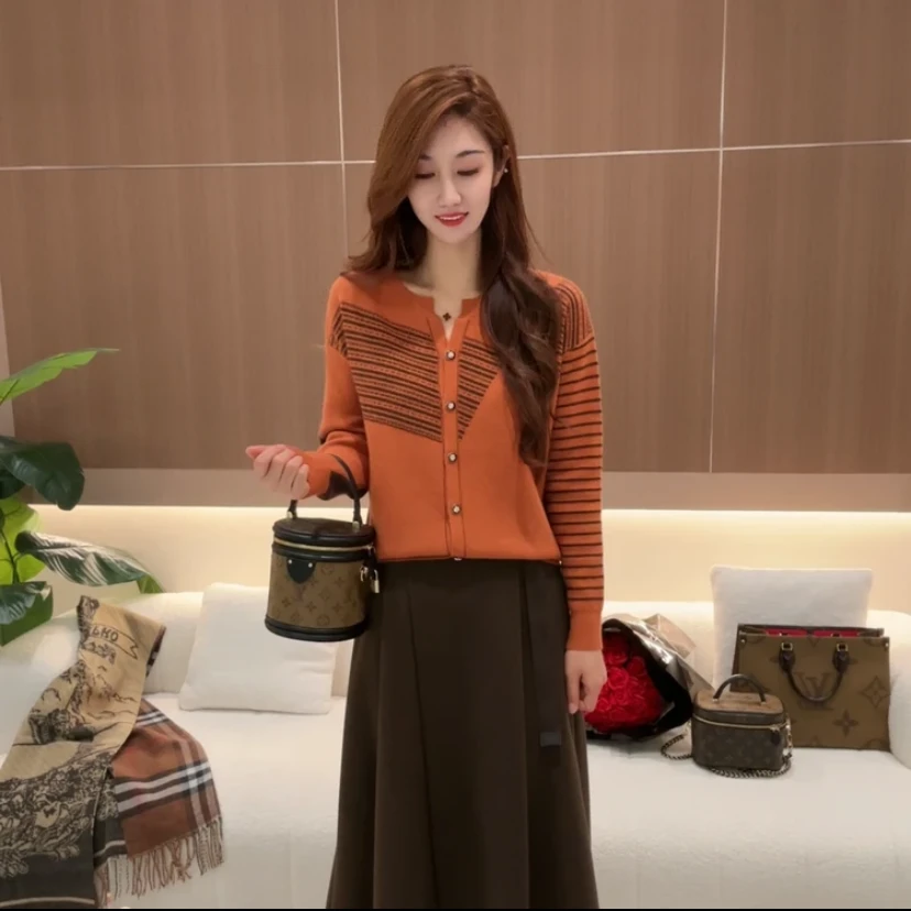 101【欧洲城-提花开衫】春季新款重工提花针织开衫