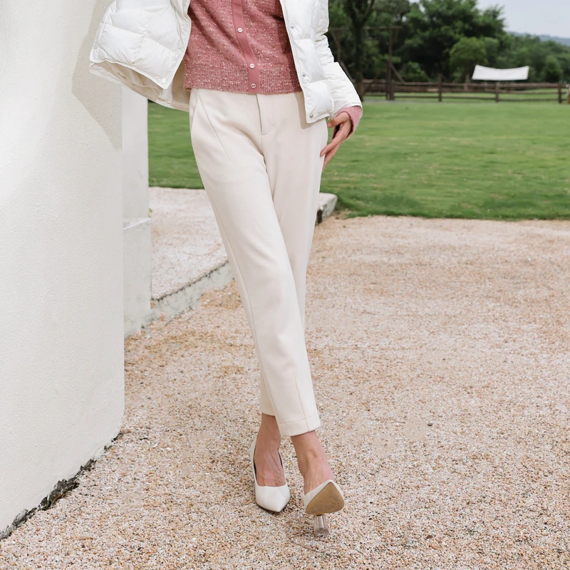 婉甸象牙色长裤1234P11RT2