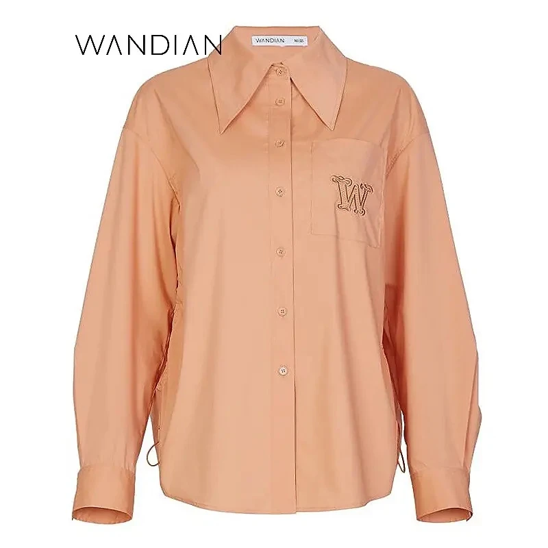 婉甸清晨桔长袖衬衫1231S14RS4