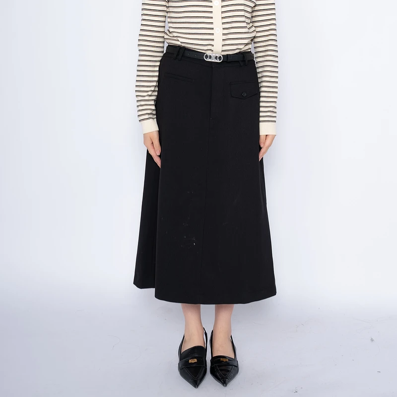 婉甸黑色长包裙1233K10QB4