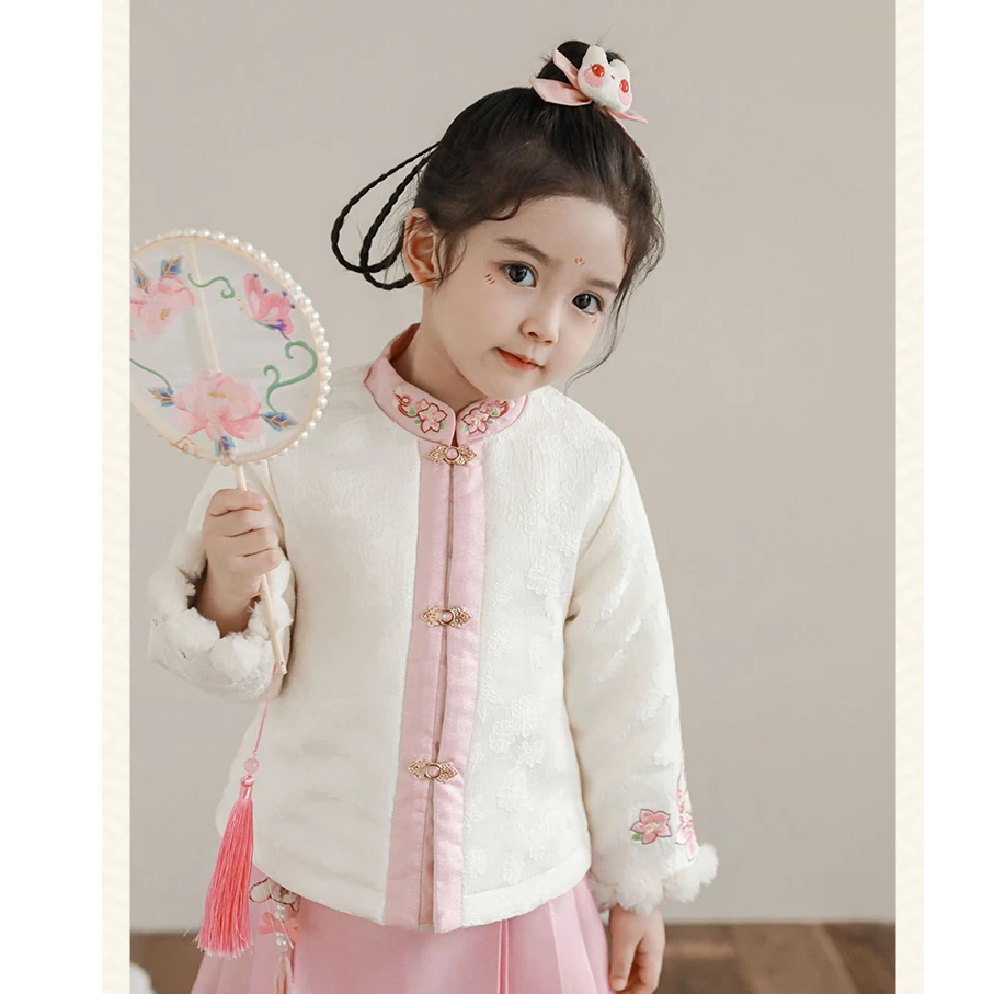 YOEHYAUL/幼悠幼悠 冬四波【花团锦簇】中国风冬季年服外套 D3528