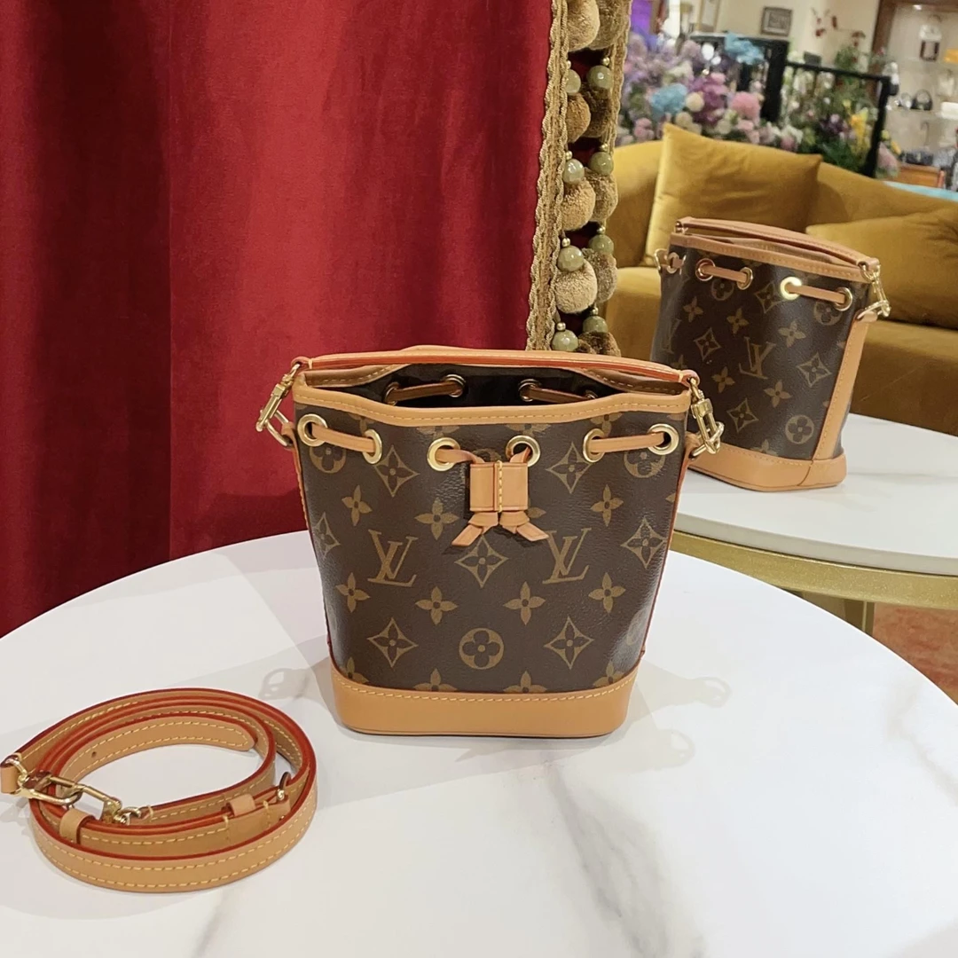 95新 LouisVuitton/路易威登 GGS萌萌丨noenano水桶芯片74319434