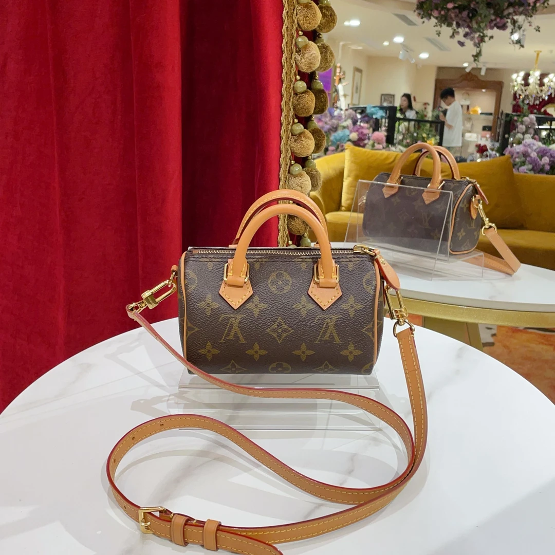 95新 LouisVuitton/路易威登 GGS丨speedy nano单肩22年/99600485