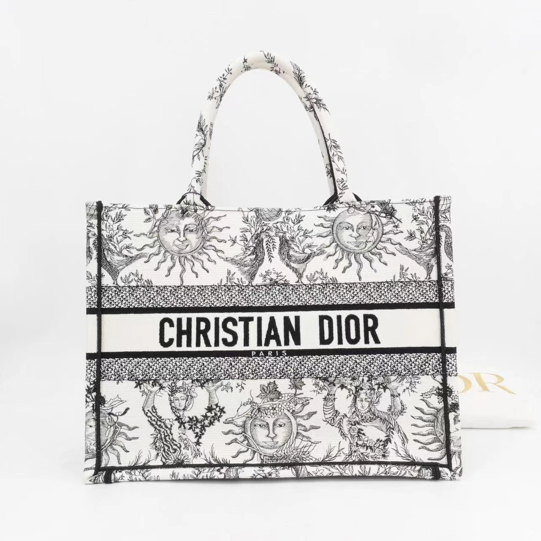 95新 DIOR/迪奥 GGS丨tote中号太阳刺绣芯片 86900362