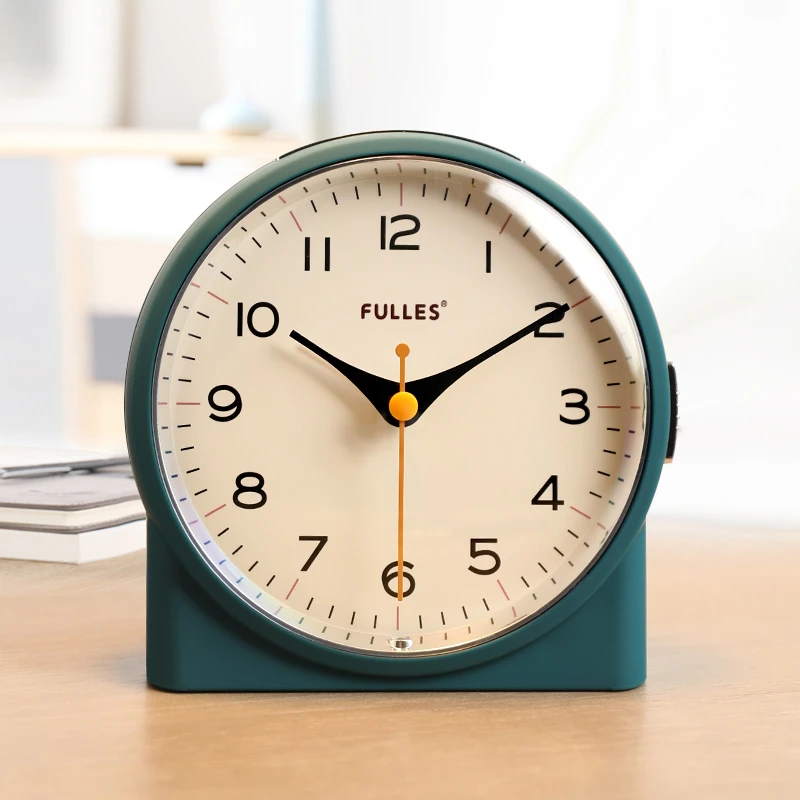 12-18岁初中叫醒神器小台钟高中生钟表闹钟2024学生专用静音时钟