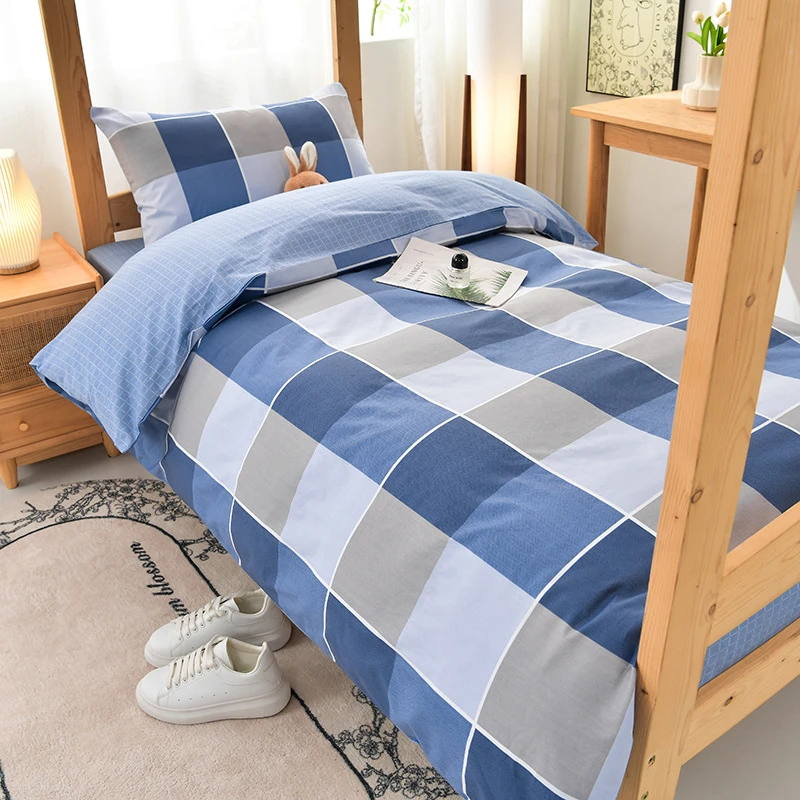 【学生宿舍六件套】床上三件套+被子+床垫+枕芯棉床单被套床上用品