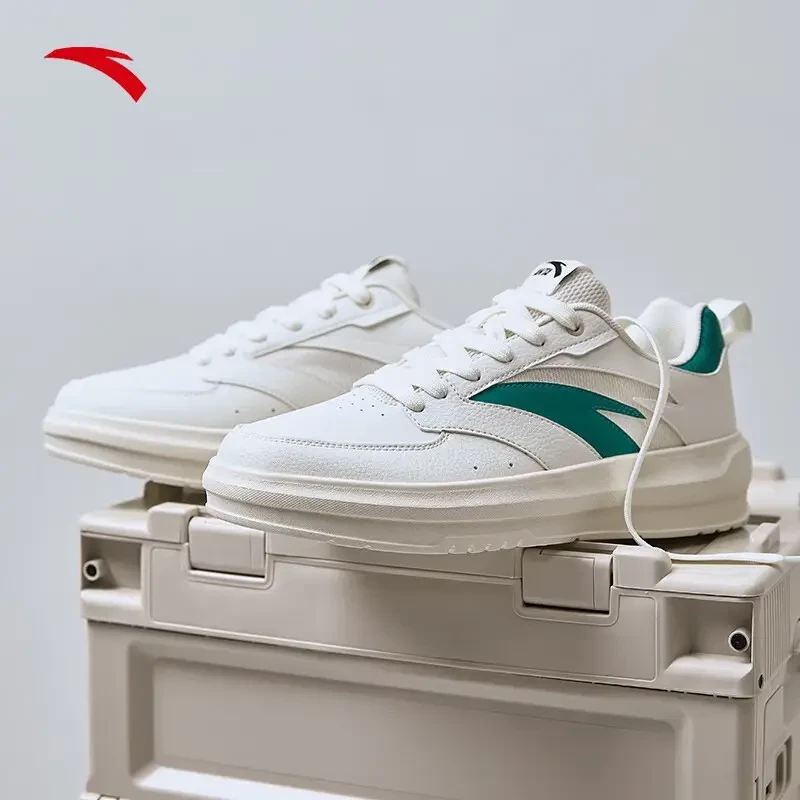 安踏男子板鞋2023新款厚底休闲百搭小白鞋运动鞋滑板鞋/912328060