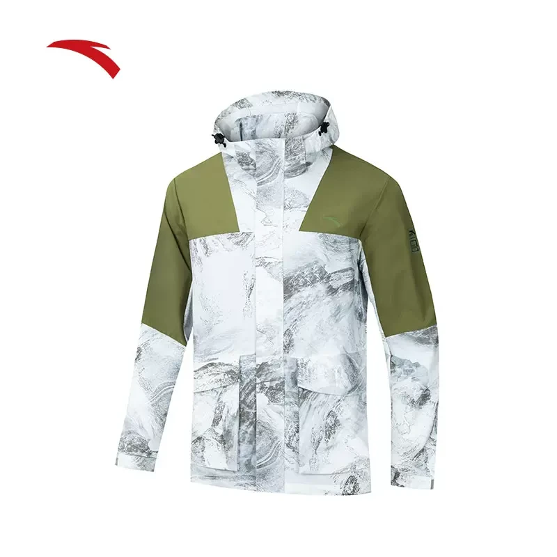 安踏国家地理联名防泼水运动外套男秋季户外夹克上衣152446602S