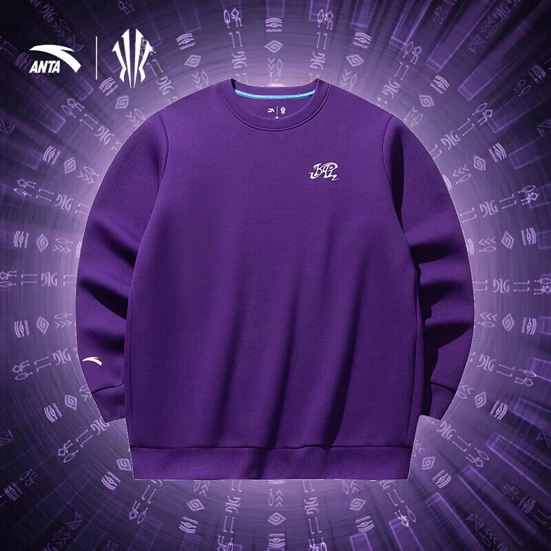 安踏凯里·欧文系列丨套头运动卫衣男女同款简约休闲百搭时尚上衣