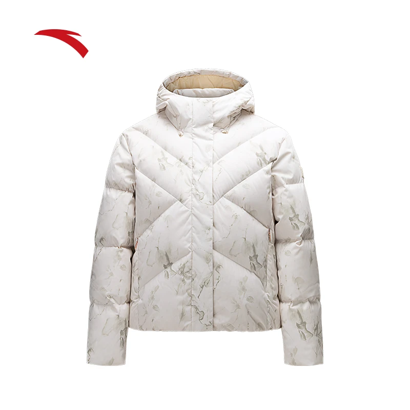 安踏【关晓彤同款】连帽羽绒服女子冬季新款保暖外套162447945N