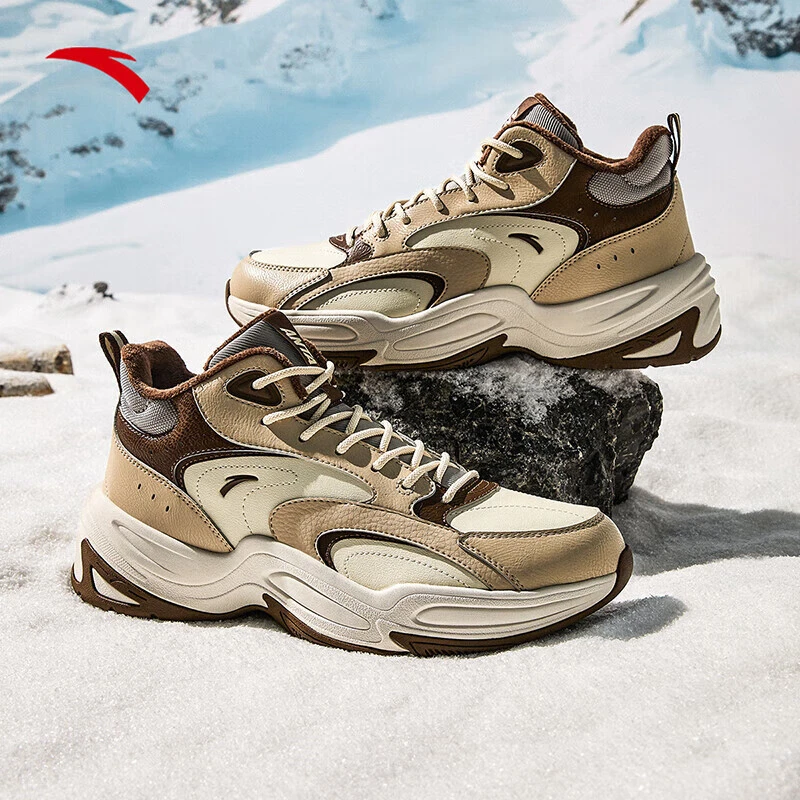 【专属】安踏穿越老爹鞋男女潮流保暖棉鞋休闲鞋官方正品112448957