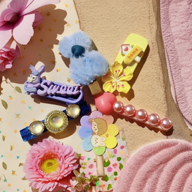 【发夹自选】DIY奶油胶网红发夹卡通可爱甜美发饰【先拍后选 满30飞】