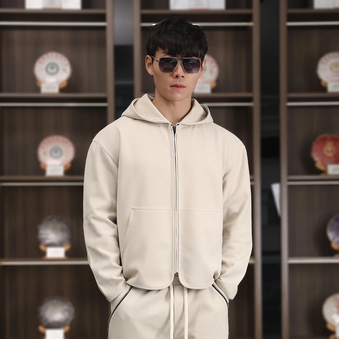 MAIKANONG/麦卡侬男士户外运动休闲连帽卫衣春秋潮流拉链外套上衣