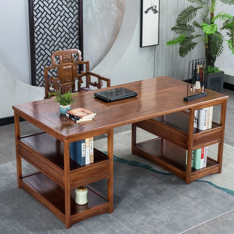 西藏新疆包邮中式书法桌实木画案书画桌木书桌仿古国学桌写字