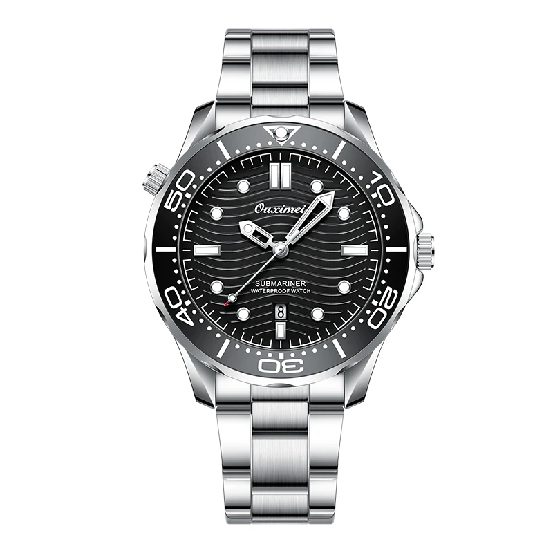 欧西美男款休闲运动男士手表夜光男表海马300