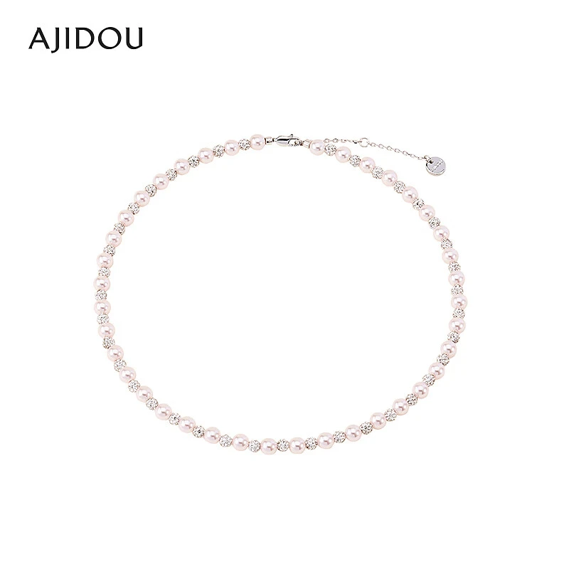 非金属仿珍珠项链 阿吉豆珍珠项链锁骨链温婉配饰首饰气质【ZYE】