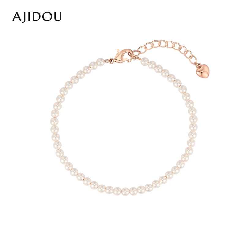 合金仿珍珠手链 AJIDOU阿吉豆手链女串珠手链气质白色饰品【JT】