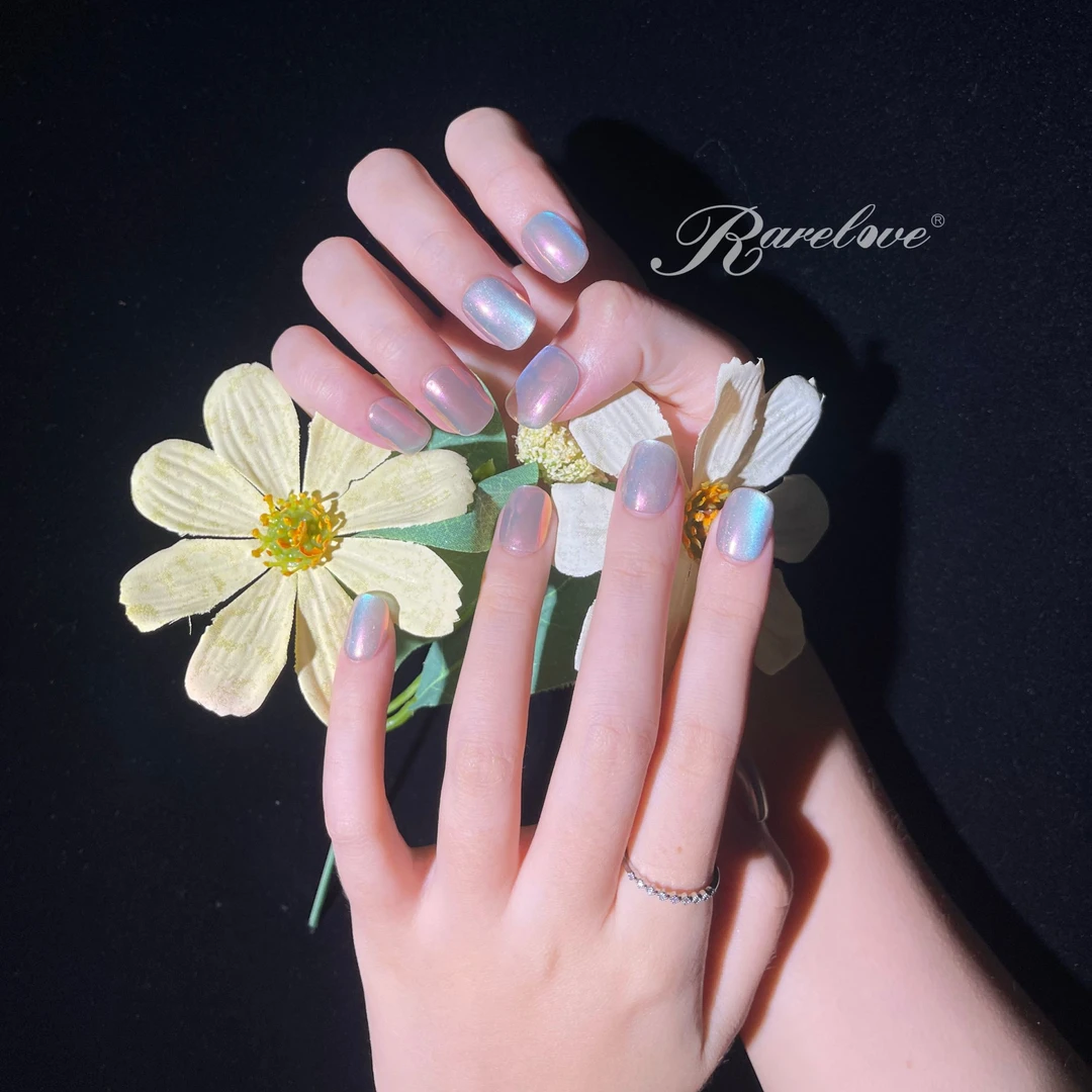 RARELOVE  白月光 梨花姬 短梯  手工穿戴甲10片