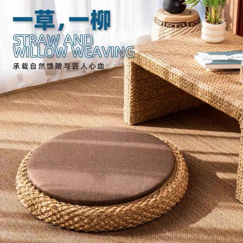 坐垫家用编织加厚榻榻米蒲团坐垫蒲团打坐垫垫打坐坐垫日式