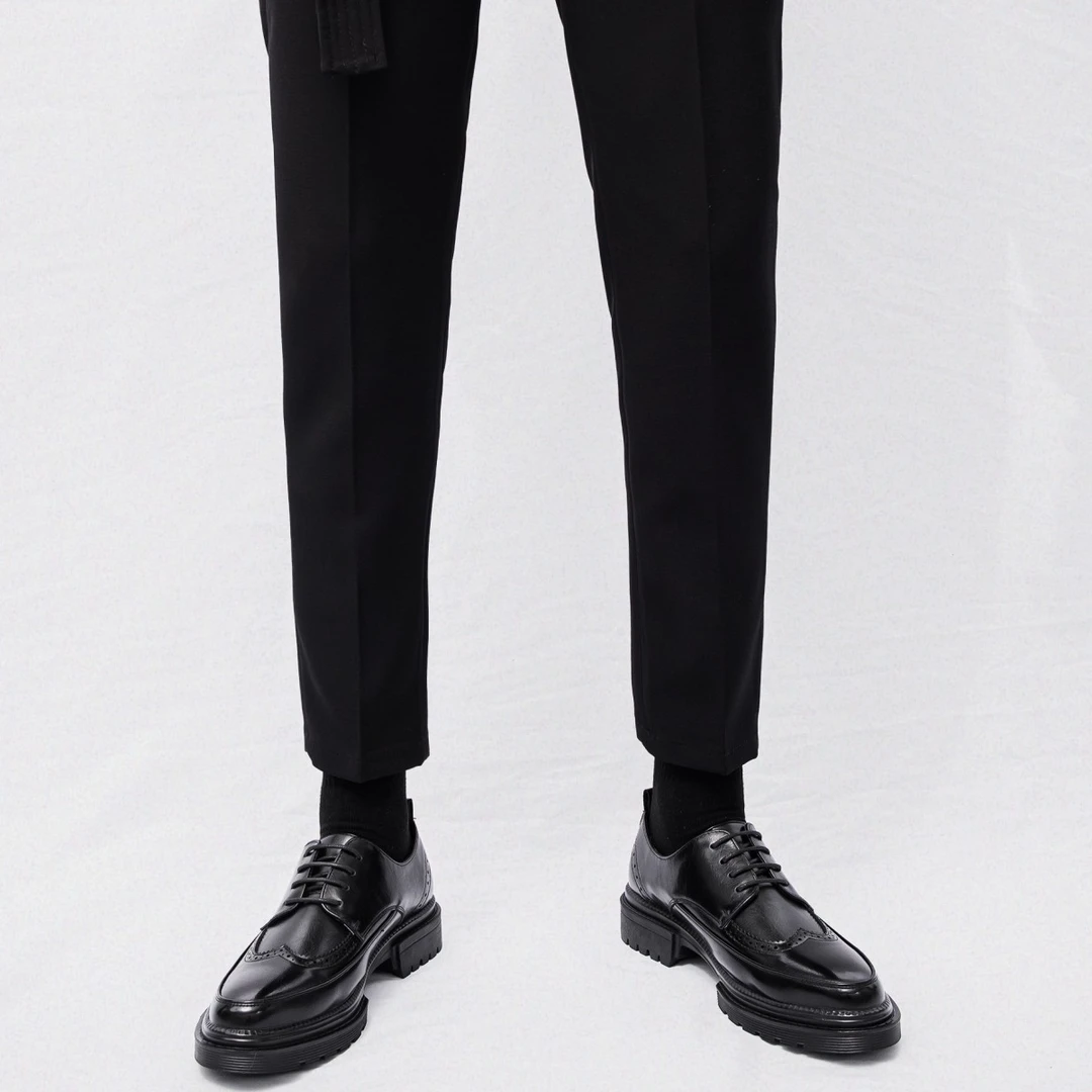 透气男士皮鞋男休闲增高百搭皮鞋商务正装结婚鞋伴郎配西装鞋子潮