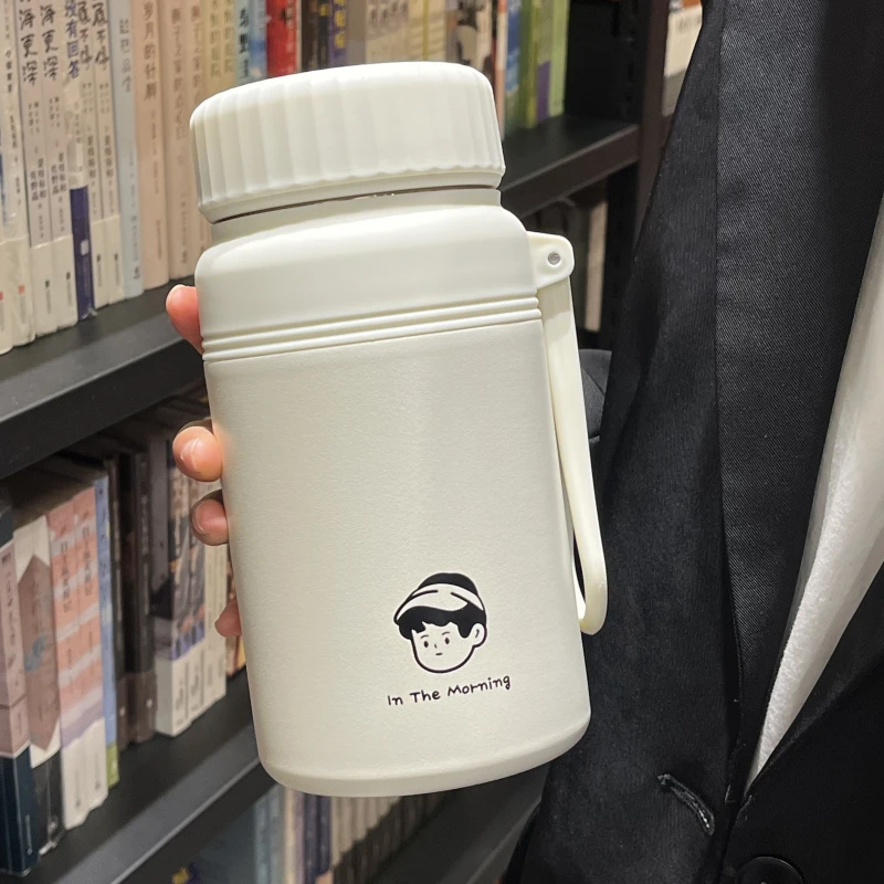 保温杯316不锈钢学生水杯便携大容量高颜值1000ml个性防摔保温