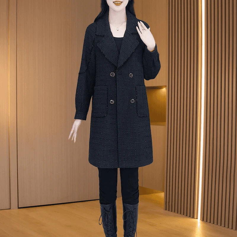 【外套】21783优雅新款气质时尚大气减龄休闲收腰显瘦外套M-4XL