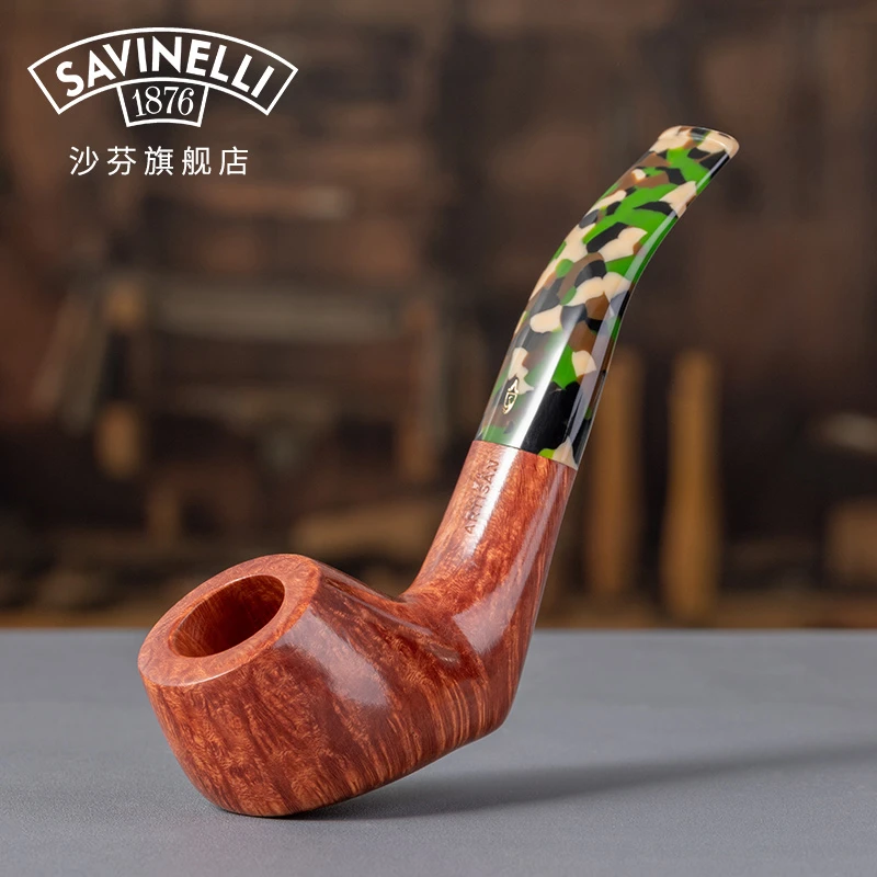 沙芬技师杰作P139L光面石楠木烟斗纯手工斗限量级天然火焰纹131号