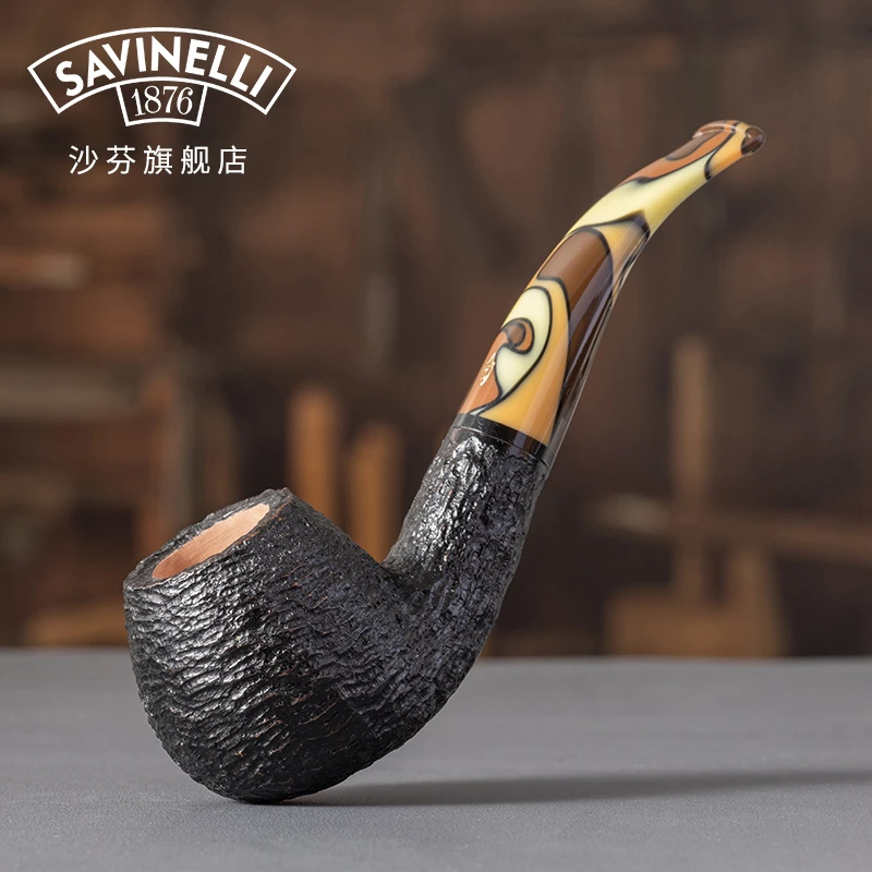 SAVINELLI/沙芬意大利进口帕洛玛P427ZNR麻面320石楠木烟斗烟具