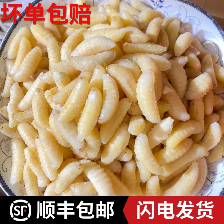 蜂蛹 土蜂爬拉猴蝉  金环虎头蜂嫩虫 嫩蛹  鲜活 速冻冷冻食品