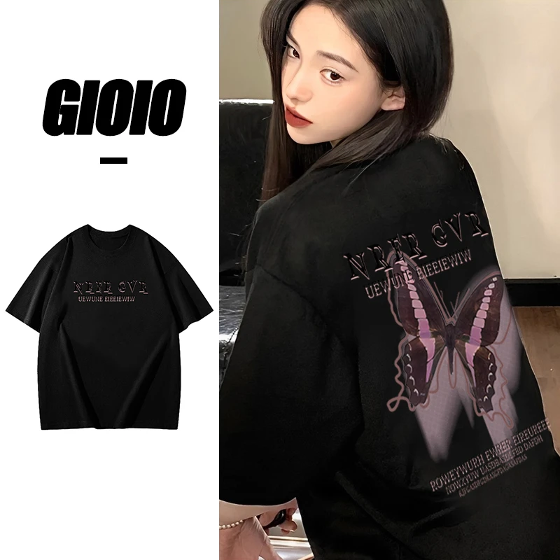 FNFE百搭休闲情侣款男女短袖T恤宽松韩版潮牌短袖上衣夏季小众