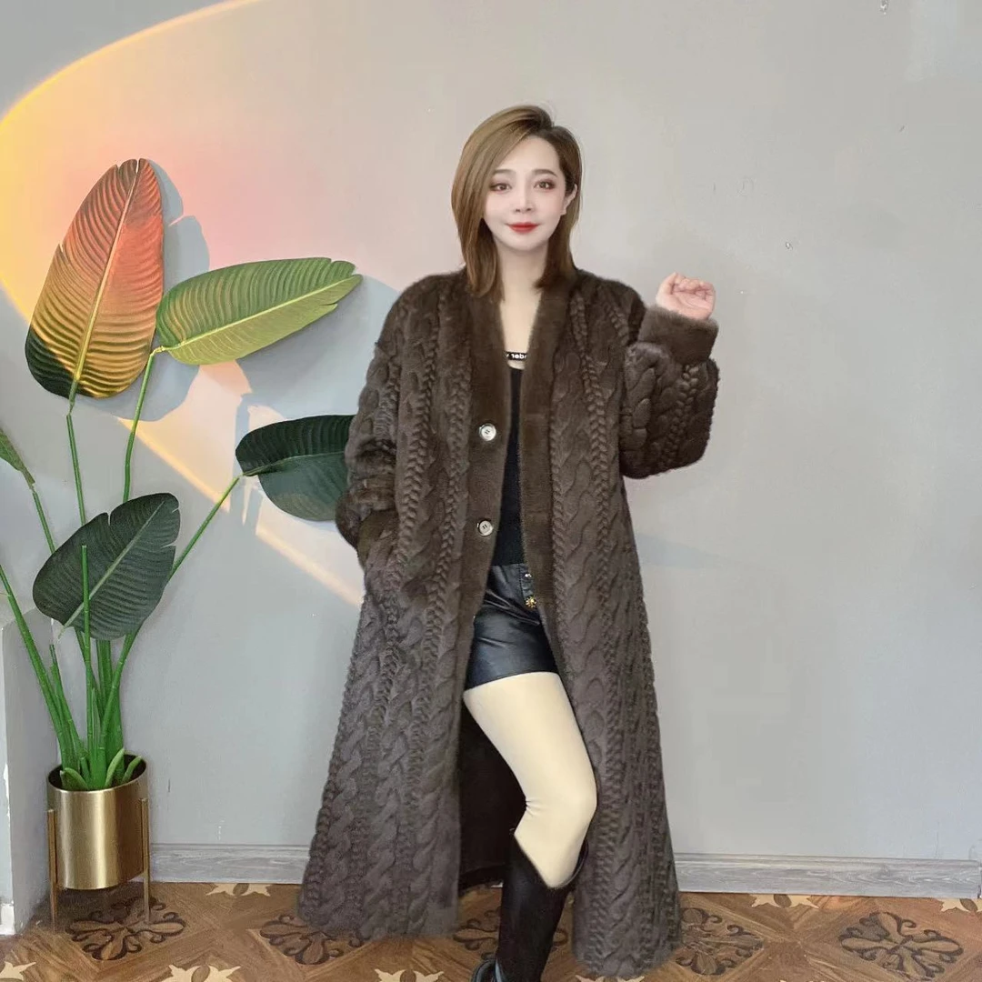 【琳威严选 】时尚冬季新款网红23325麻花样式宽松女士冬季百搭保暖