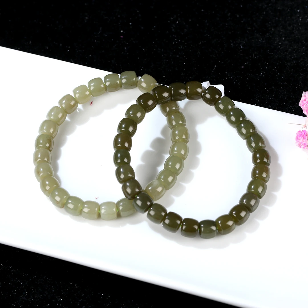 【麦子家族春季特惠】天然和田玉卡7-8直切手串多样发1 PSC027-1