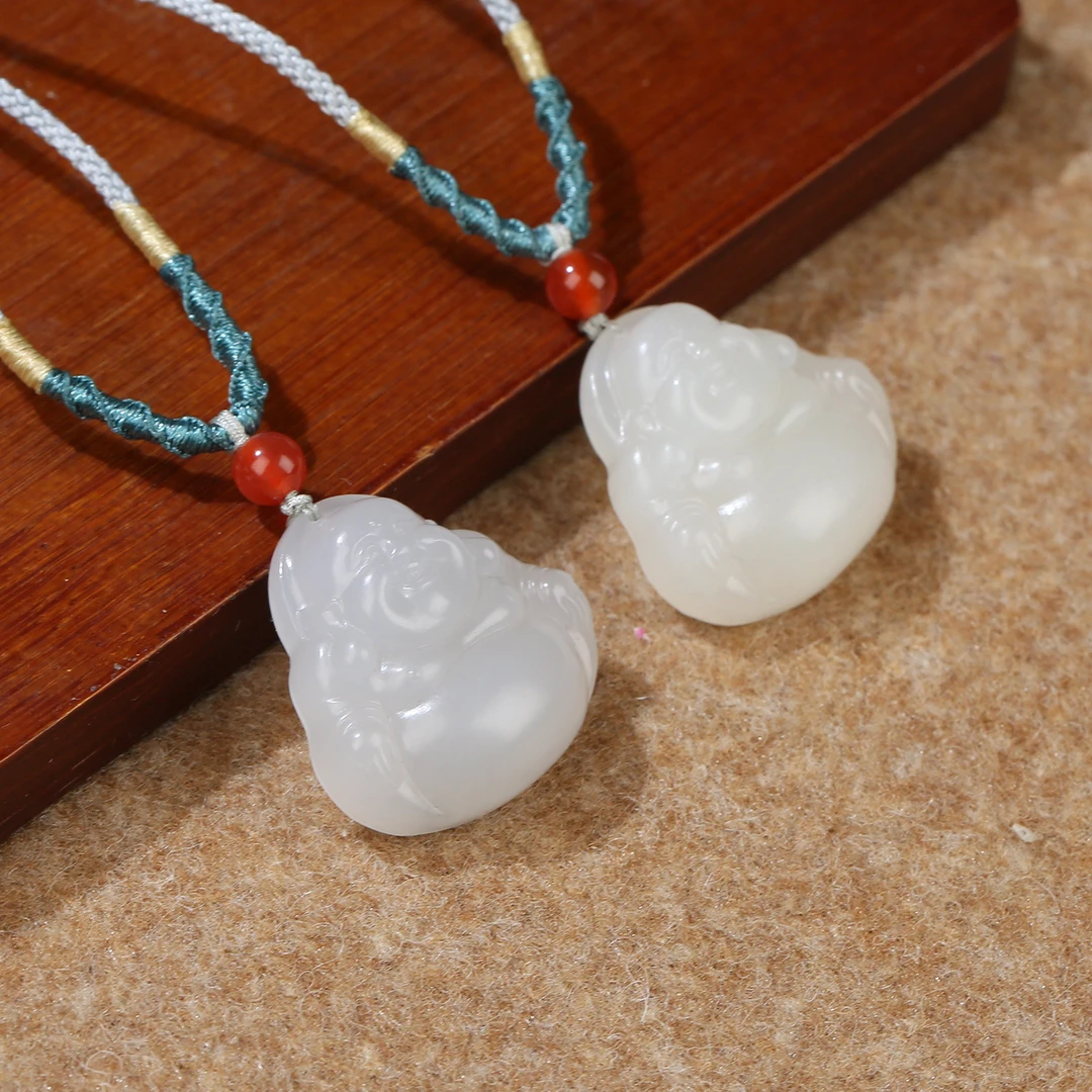 HW【麦子家族】天然和田玉挂件吊坠佛公百搭多样性发1 G0907