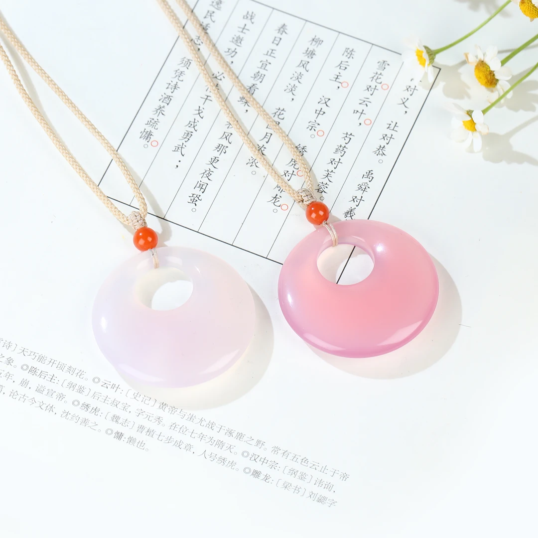 【麦子家族618大促】玉髓挂件吊坠手工精美项坠精致女M0023-1
