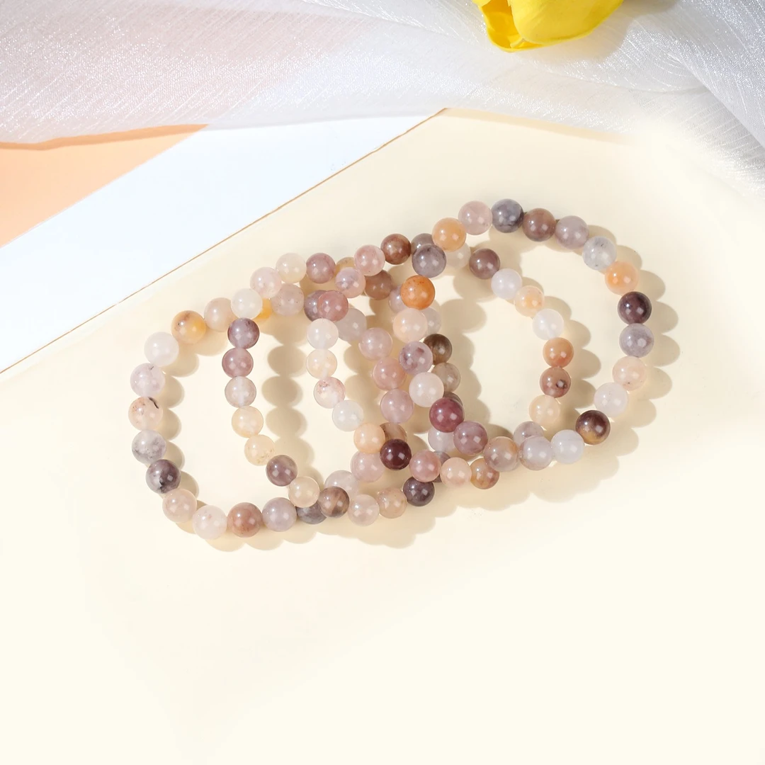 【麦子家族L新品特惠】金丝玉手串卡7-8圆珠百搭精美礼物SJ008